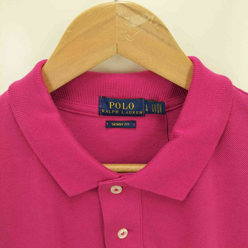 ポロラルフローレン POLO RALPH LAUREN SKINNY FIT 鹿の子ポロシャツ レディース JPN:L